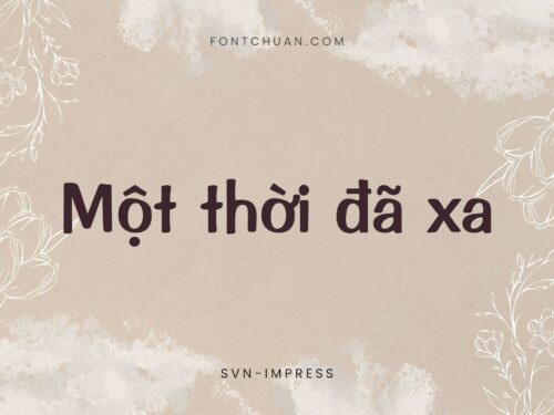 Font SVN Impress Việt Hóa