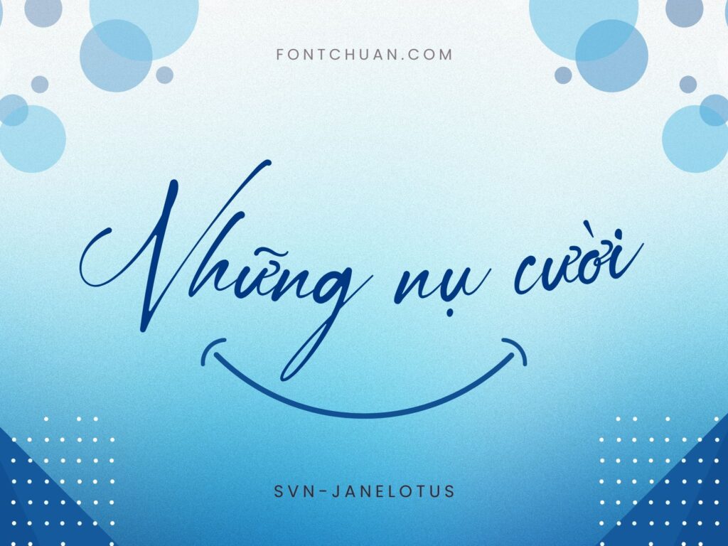 Font SVN Janelotus Việt Hóa