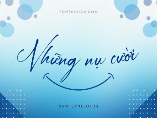 Font SVN Janelotus Việt Hóa
