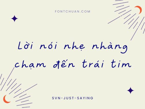 Font SVN Just Saying Việt Hóa