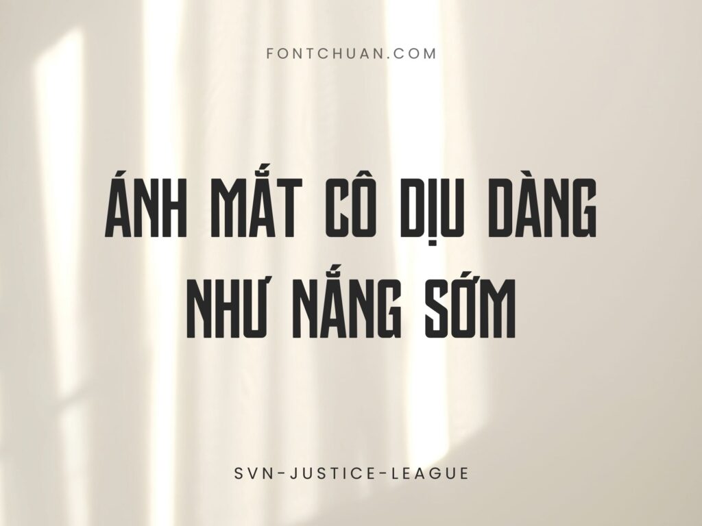 Font SVN Justice League Việt Hóa