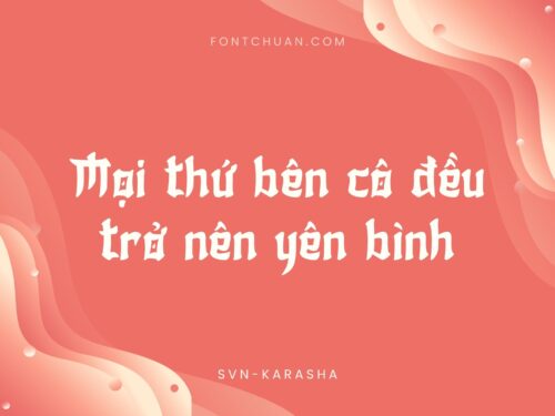 Font SVN Karasha Việt Hóa