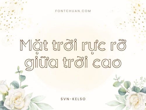 Font SVN Kelso Medium Việt Hóa