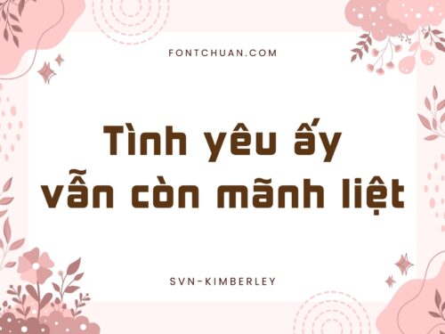 Font SVN Kimberley Việt Hóa
