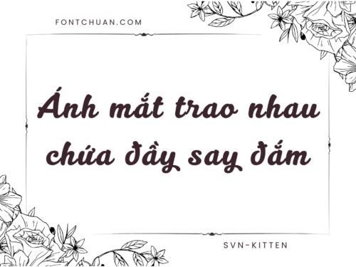Font SVN Kitten Việt Hóa