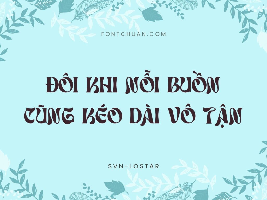 Font SVN Lostar Việt Hóa