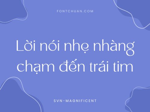Font SVN Magnificent Việt Hóa