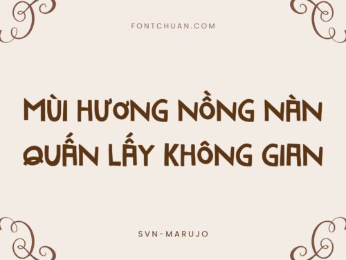 Font SVN Marujo Việt Hóa