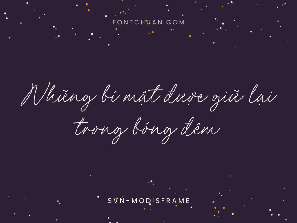 Font SVN Modisframe Việt Hóa