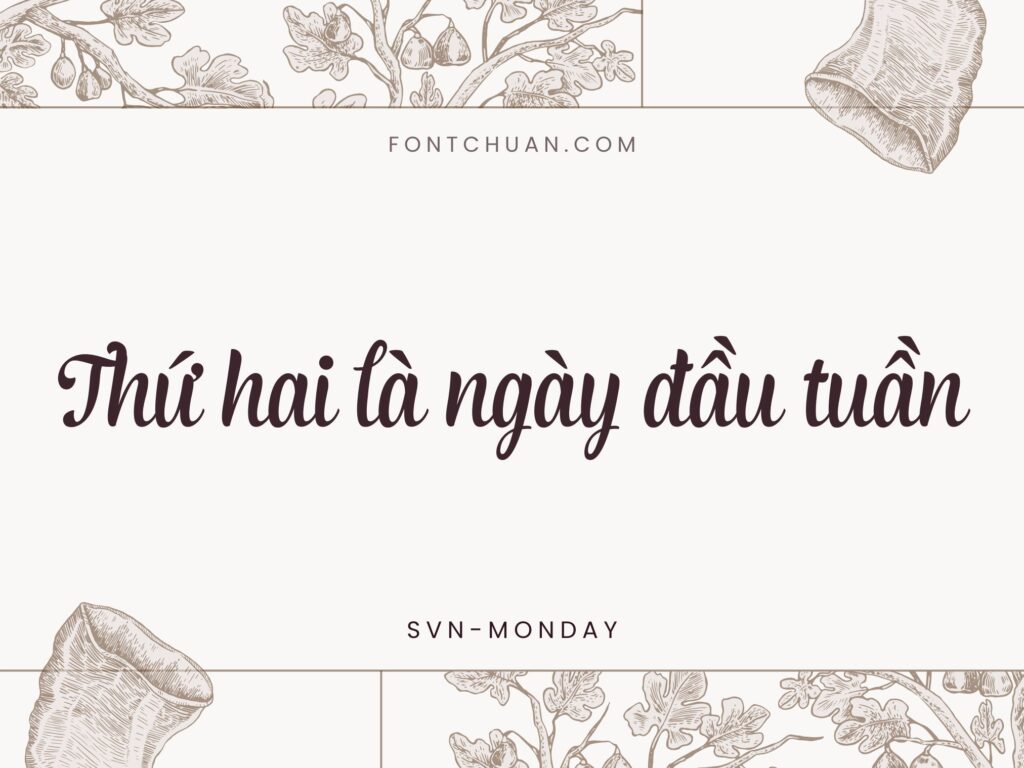 Font SVN Monday Việt Hóa