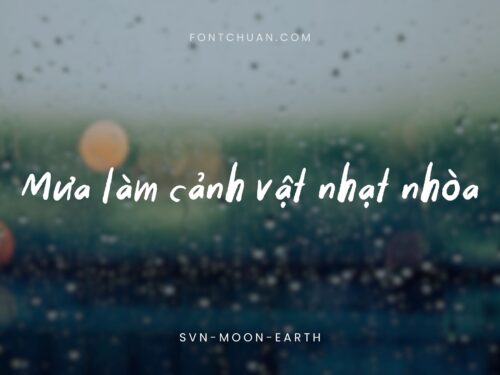 Font SVN Moon Earth Việt Hóa