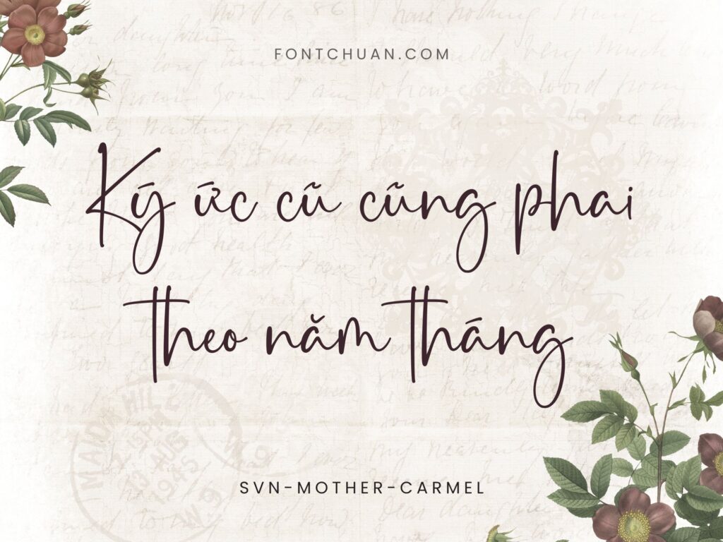 Font SVN Mother Carmel Việt Hóa