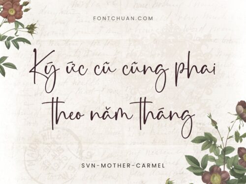 Font SVN Mother Carmel Việt Hóa
