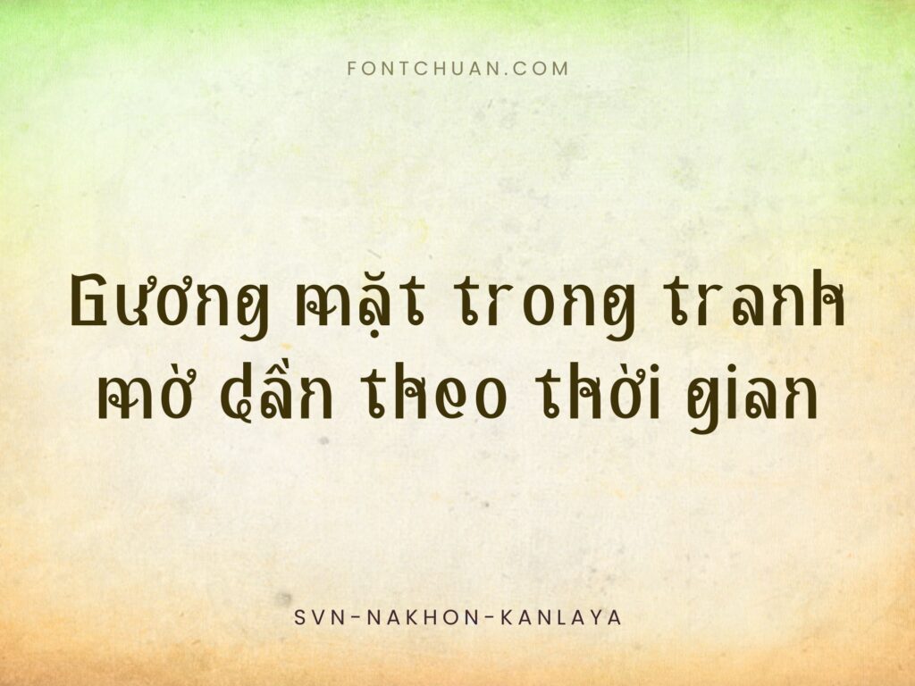 Font SVN Nakhon Kanlaya Việt Hóa