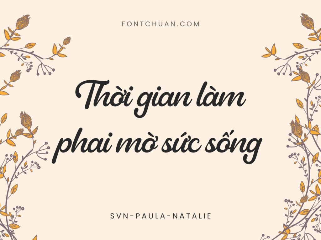 Font SVN Paula Natalie Việt Hóa