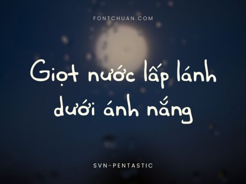 Font SVN Pentastic Việt Hóa