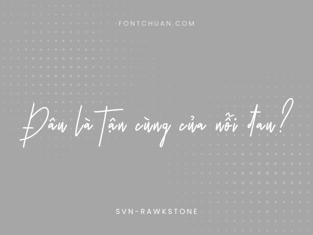 Font SVN Rawkstone Việt Hóa