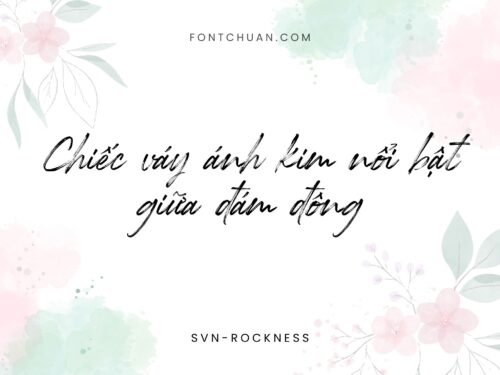Font SVN Rockness Slant Việt Hóa