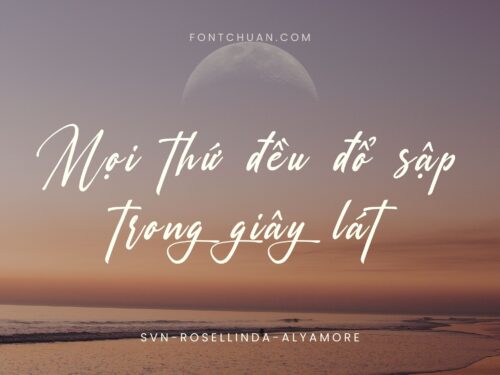 Font SVN Rosellinda Alyamore Việt Hóa