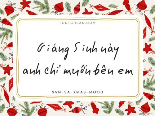 Font SVN Sa Xmas Mood Việt Hóa