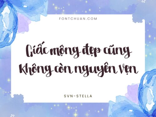 Font SVN Stella Việt Hóa