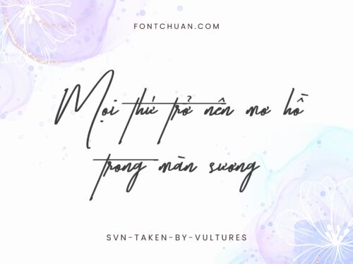 Font SVN Taken By Vulture Việt Hóa