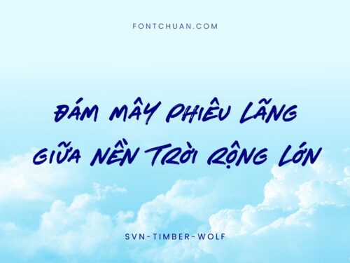 Font SVN Timber Wolf Việt Hóa