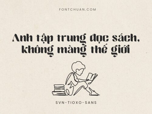 Font SVN Tioxo Sans Việt Hóa