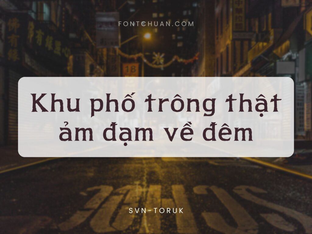 Font SVN Toruk Việt Hóa