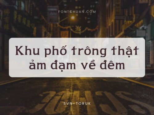 Font SVN Toruk Việt Hóa