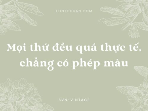 Font SVN Vintage Việt Hóa