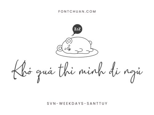 Font SVN Weekdays Santtuy Việt Hóa