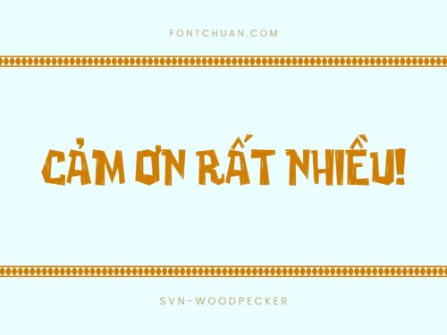 Font SVN Woodpecker Việt Hóa