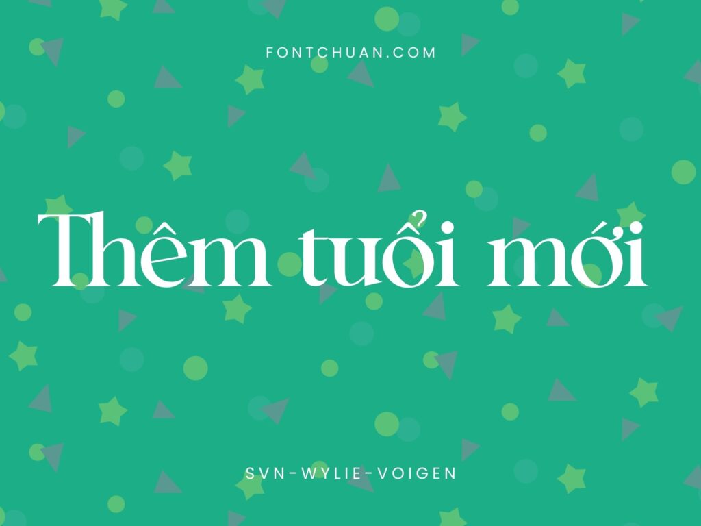 Font SVN Wylie Voigen Việt Hóa