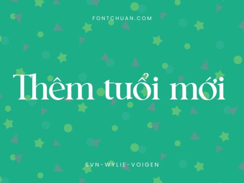 Font SVN Wylie Voigen Việt Hóa