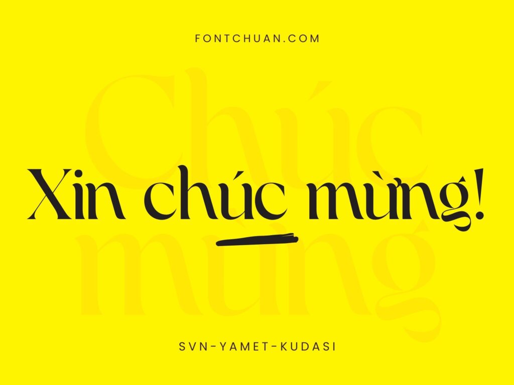 Font SVN Yamet Kudasi Việt Hóa