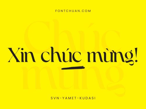 Font SVN Yamet Kudasi Việt Hóa