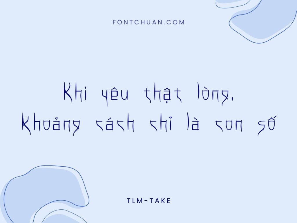 Font Take Regular Việt Hóa