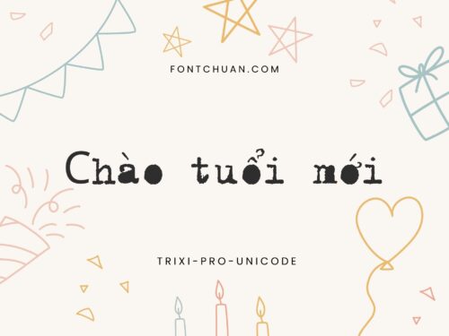 Font Trixie Pro Trọn Bộ Việt Hóa