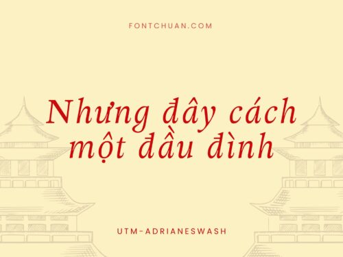 Font UTM Adriane Swash Việt Hóa