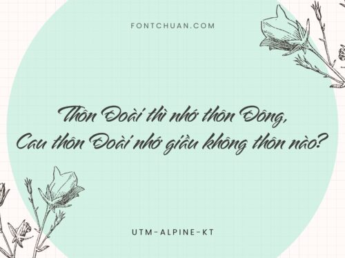 Font UTM Alpine Kt Việt Hóa