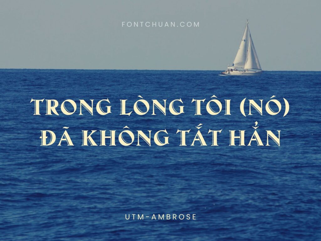 Font UTM Ambrose Việt Hóa