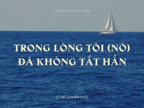 Font UTM Ambrose Việt Hóa