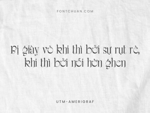Font UTM Amerigraf Việt Hóa