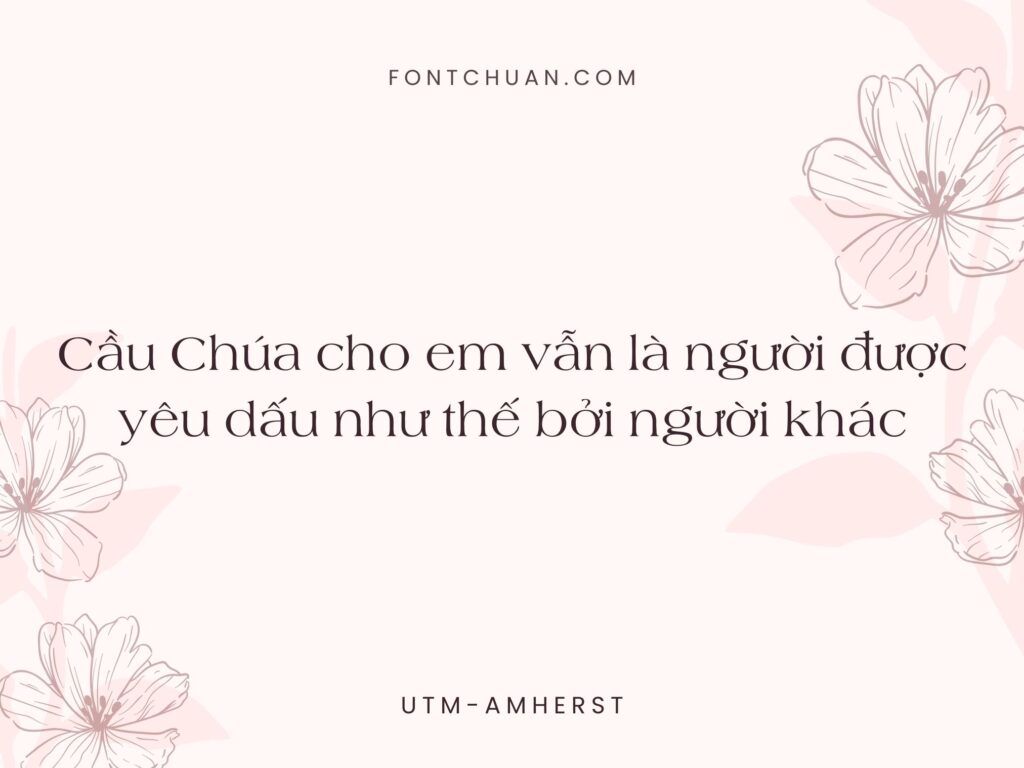 Font UTM Amherst Việt Hóa