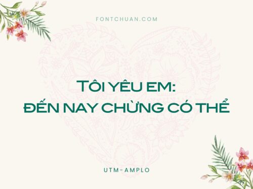 Font UTM Amplo Việt Hóa