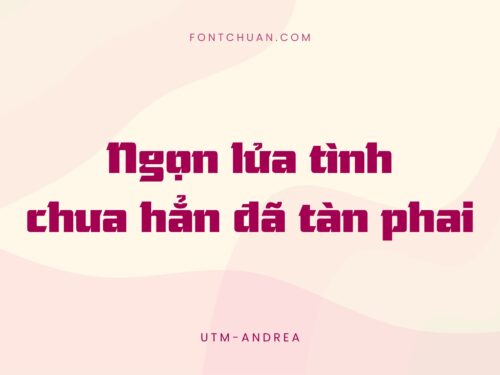 Font UTM Andrea Việt Hóa