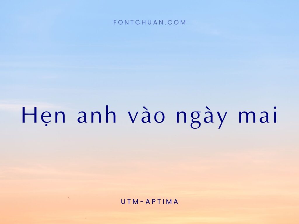 Font UTM Aptima Việt Hóa