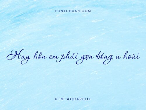 Font UTM Aquarelle Việt Hóa
