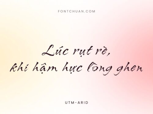 Font UTM Arid Việt Hóa
